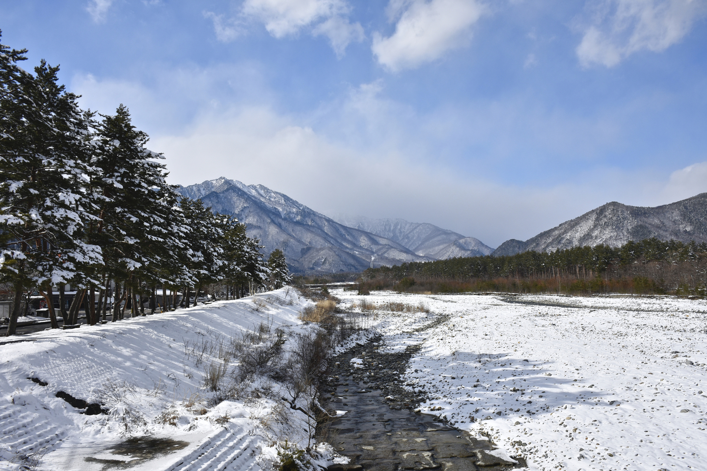 大町温泉郷の景色